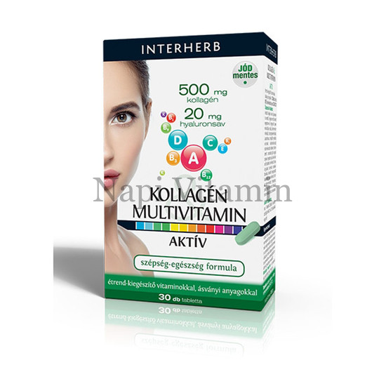 Interherb Kollagén & Multivitamin tabletta 30x Interherb Kollagén & Multivitamin tabletta 30x